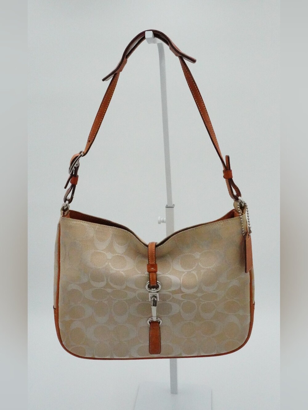 Vintage Coach Hamptons Signature Clip Hobo bag